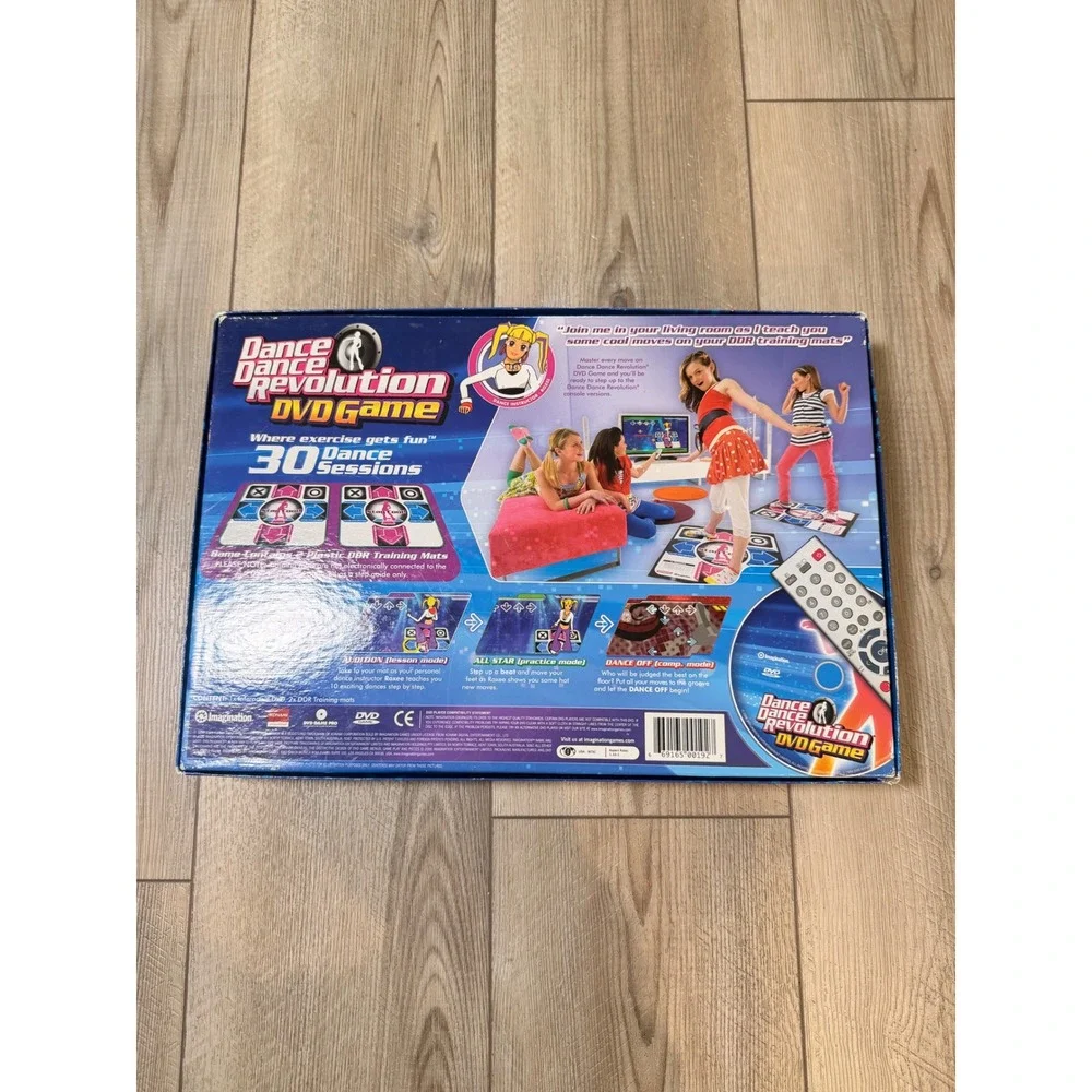 Dance Dance Revolution DVD Game Imagination 2 Mats 30 Sessions 2006 Open Box